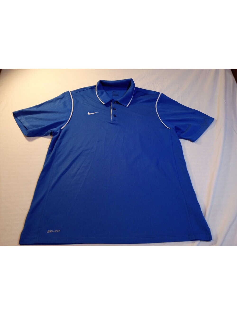 Nike Dri-FIT Blue Polo Shirt Size L